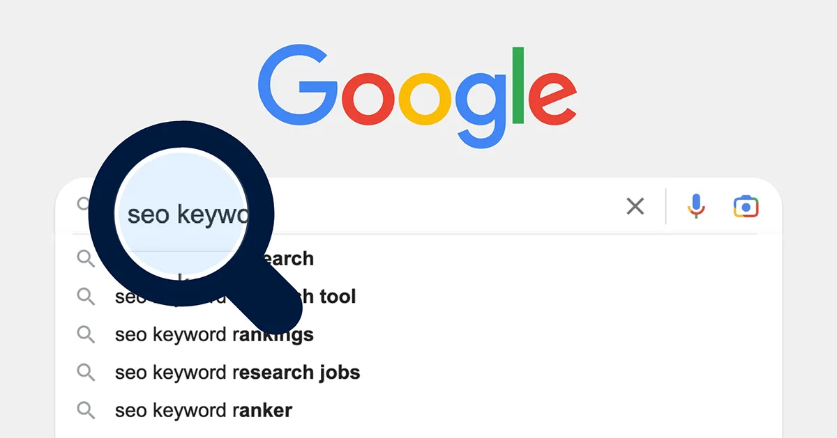 Google search showing SEO Keyword ranking